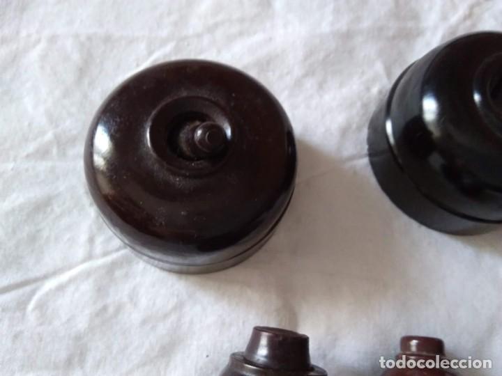 Antig&uuml;edades: 5 interruptores antiguos de baquelita - Foto 5