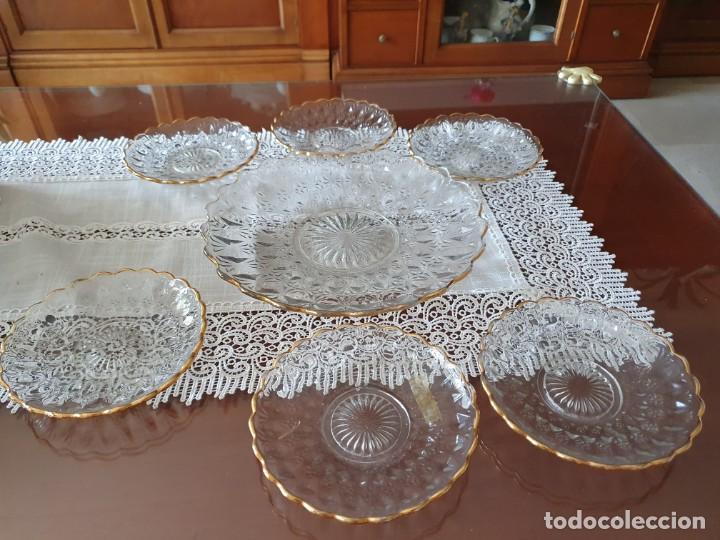 Antiguidades: Antiguo juego de postre o merienda