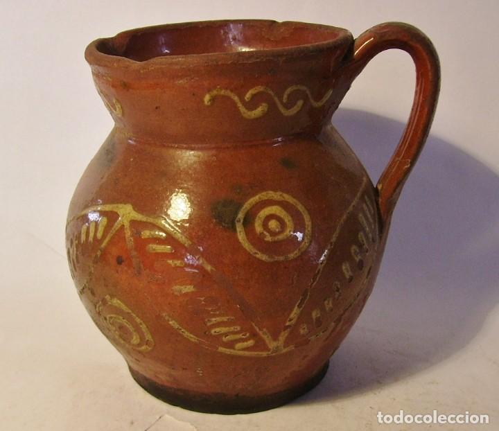 Antig&uuml;edades: JARRA DE CER&Aacute;MICA POPULAR XIX - Foto 2