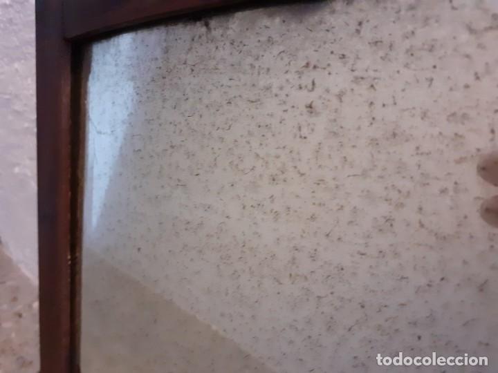 Antig&uuml;edades: Espejo antiguo marco nogal - Foto 4