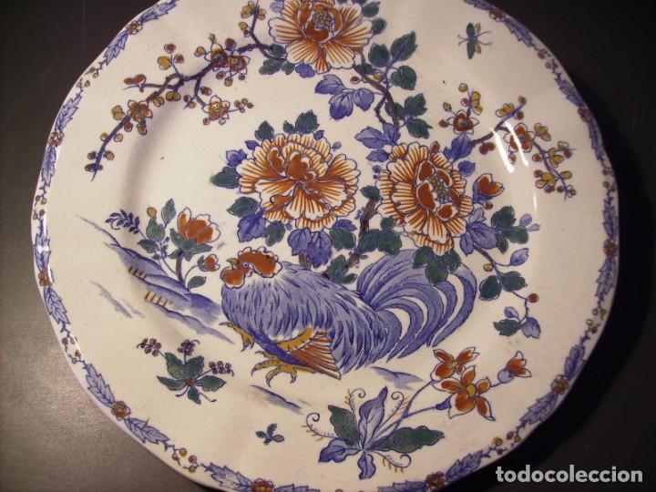 Antig&uuml;edades: PLATO DE PORCELANA FRANCESA - Foto 7