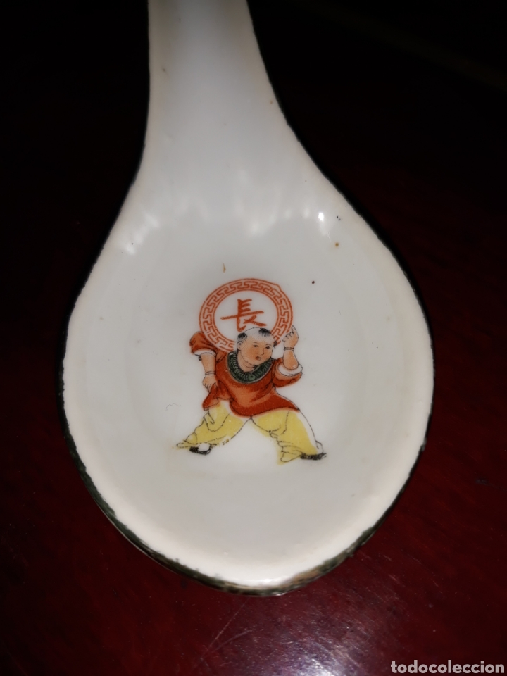 Antig&uuml;edades: Cuchara porcelana - Foto 2