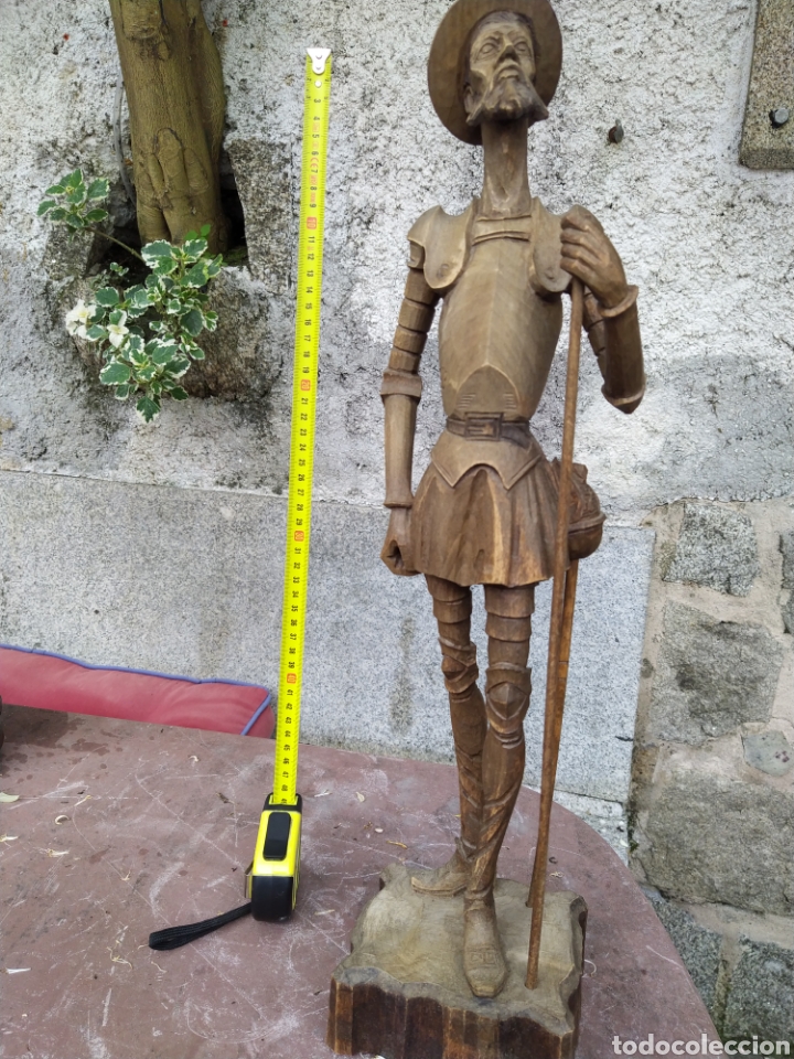 Antig&uuml;edades: Quijote madera tallada - Foto 1