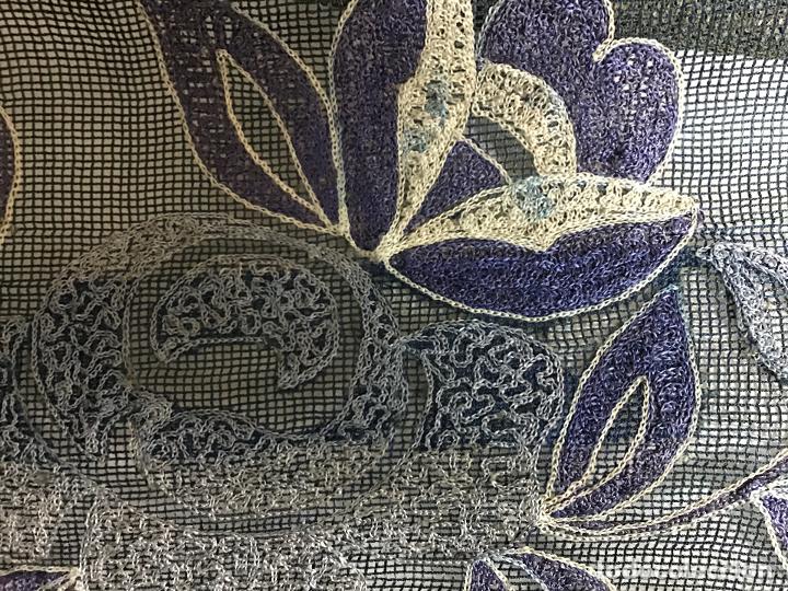 Antig&uuml;edades: CORTINA DE RED BORDADA, S. XIX - Foto 2