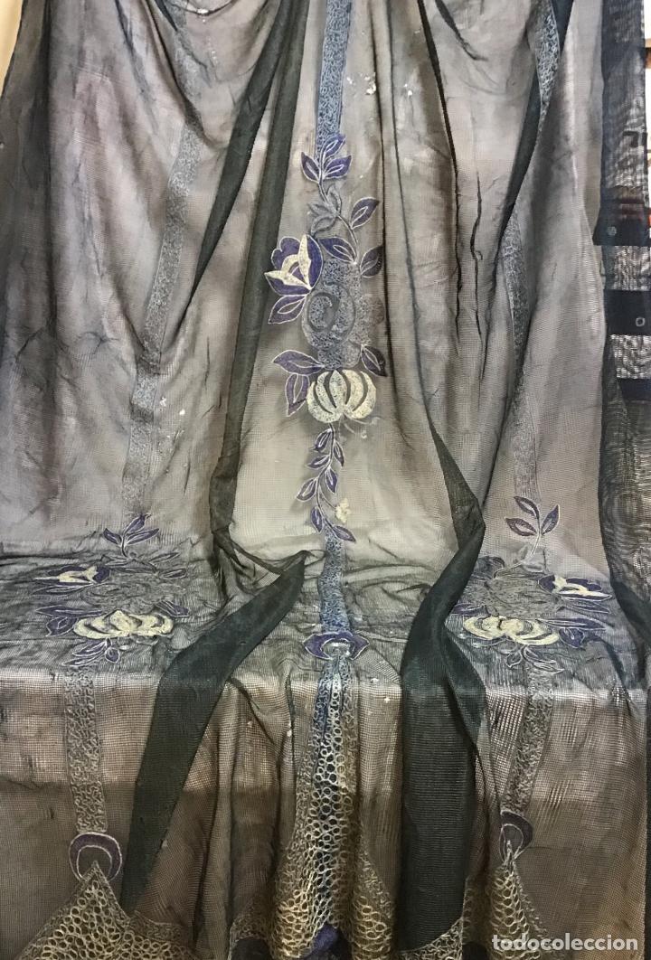 Antig&uuml;edades: CORTINA DE RED BORDADA, S. XIX - Foto 4