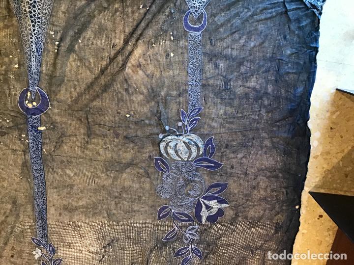 Antig&uuml;edades: CORTINA DE RED BORDADA, S. XIX - Foto 5