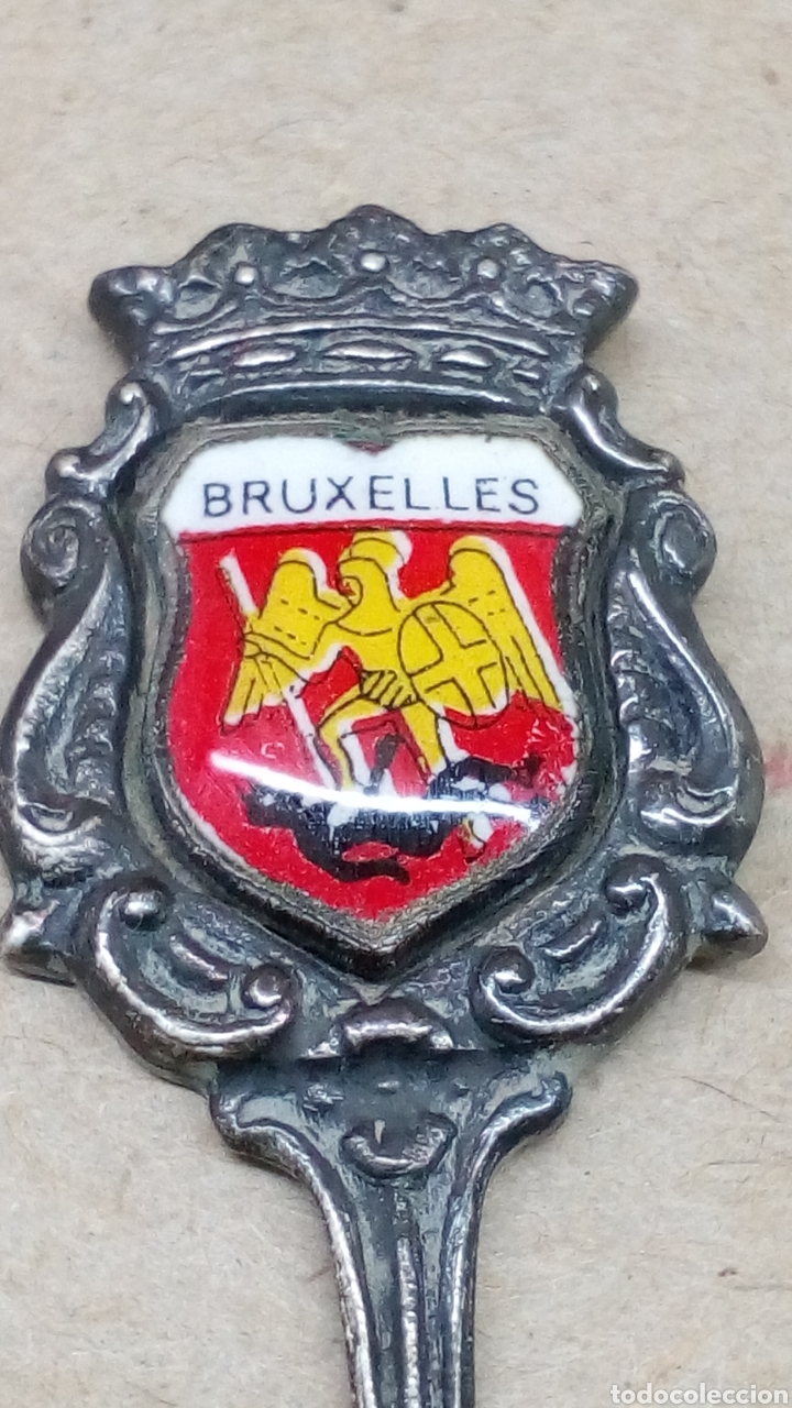 Antig&uuml;edades: Cuchara de plata Bruxelles - Foto 2