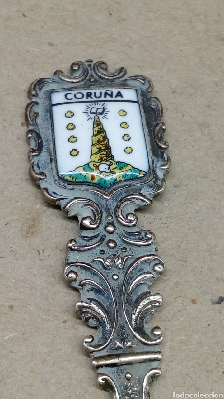 Antig&uuml;edades: Cuchara de plata Coru&ntilde;a - Foto 1
