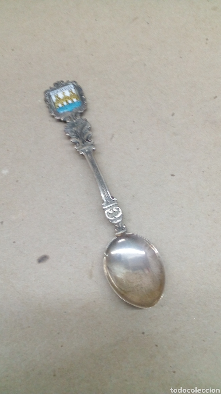 Antig&uuml;edades: Cuchara de plata Pontevedra - Foto 2