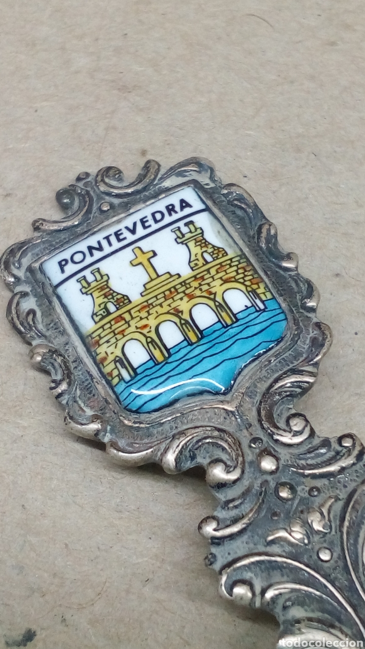 Antig&uuml;edades: Cuchara de plata Pontevedra - Foto 1