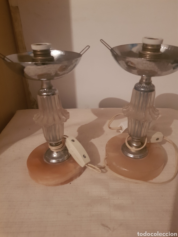 Antig&uuml;edades: Lamparitas de mesita de noche - Foto 1