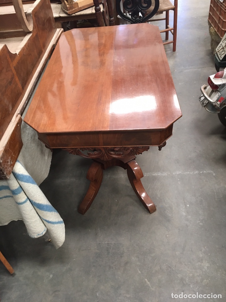 Antig&uuml;edades: Mesa caoba centro - Foto 3