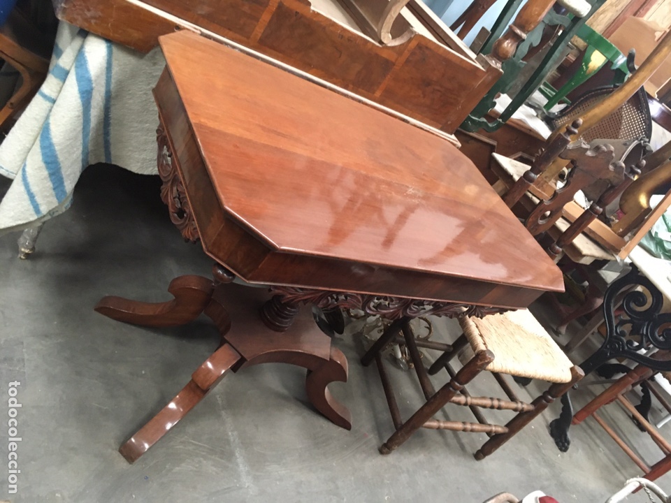 Antig&uuml;edades: Mesa caoba centro - Foto 1