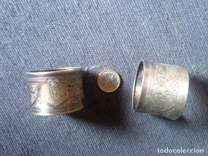 Antig&uuml;edades: Servilleteros plata 1913 - Foto 2