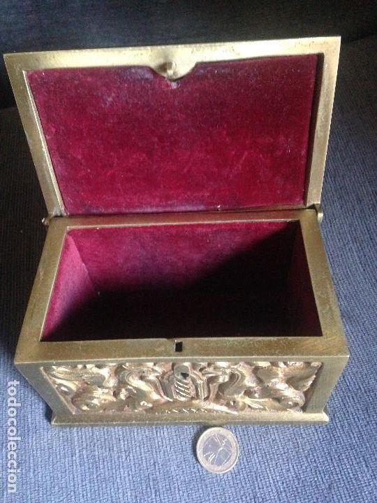 Antig&uuml;edades: joyero caja bronce renacimiento - Foto 2