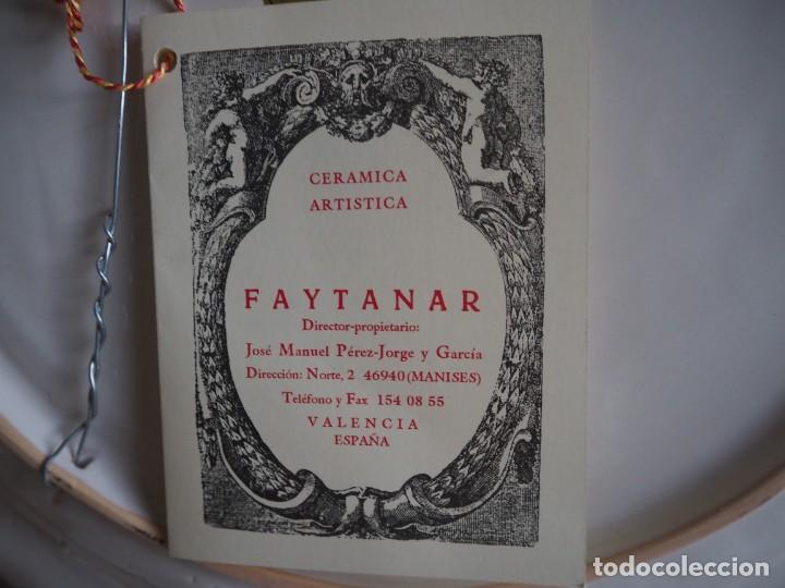 Antigüedades: Gran Plato Faytanar Manises 45cm. Modelos Clásicos Alcora. En estuche original. - Foto 7 - 205410282