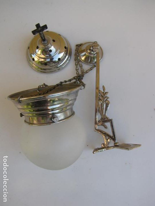 Antig&uuml;edades: 5- L&aacute;mpara botiva. Esta&ntilde;o. Modernista - Foto 9