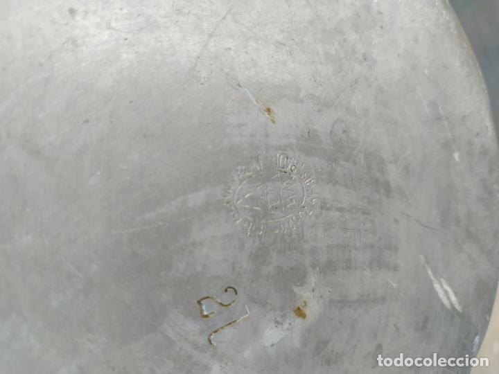Antig&uuml;edades: Cafetera de aluminio antigua con marca - Foto 5