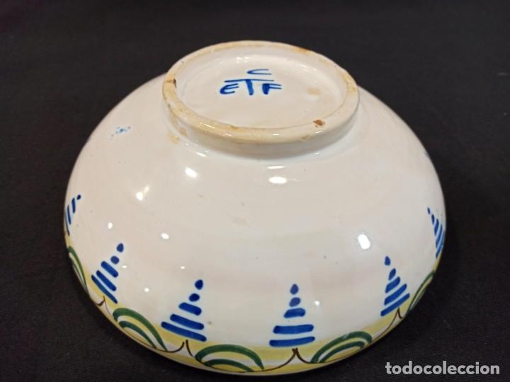 Antig&uuml;edades: Cuenco de cer&aacute;mica tipo Talavera. C9 - Foto 3