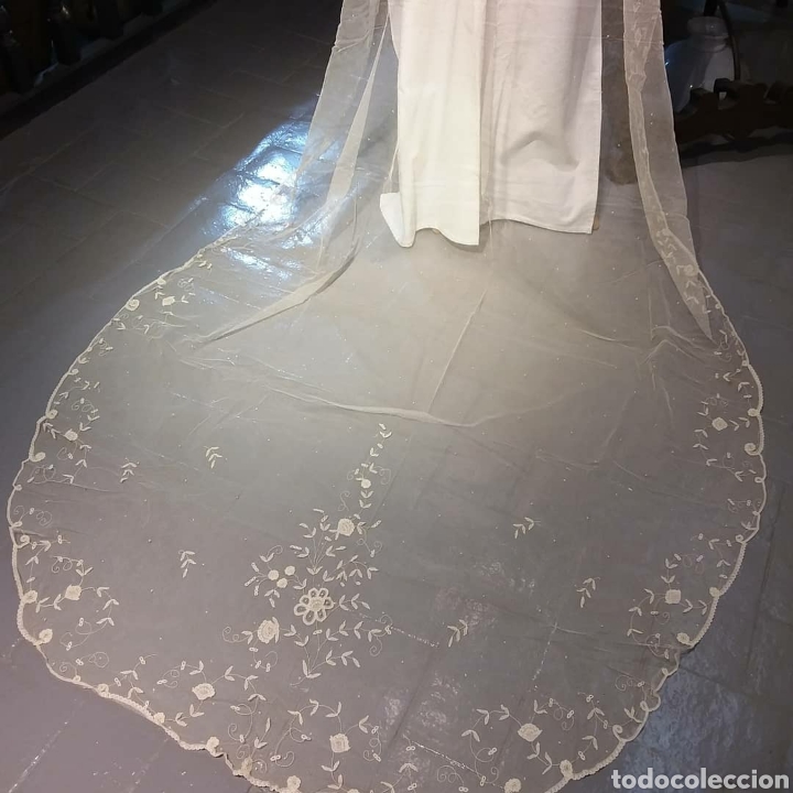 Antig&uuml;edades: Velo de Novia, a mano - Foto 1