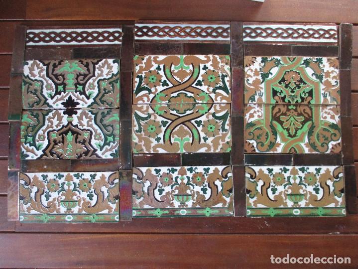 Antig&uuml;edades: azulejos Ramos Rejano reflejo oro - Foto 1
