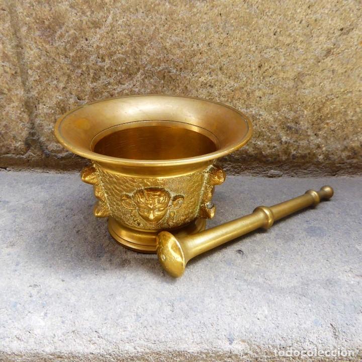 Antig&uuml;edades: Antiguo almirez o mortero en Bronce - Foto 4