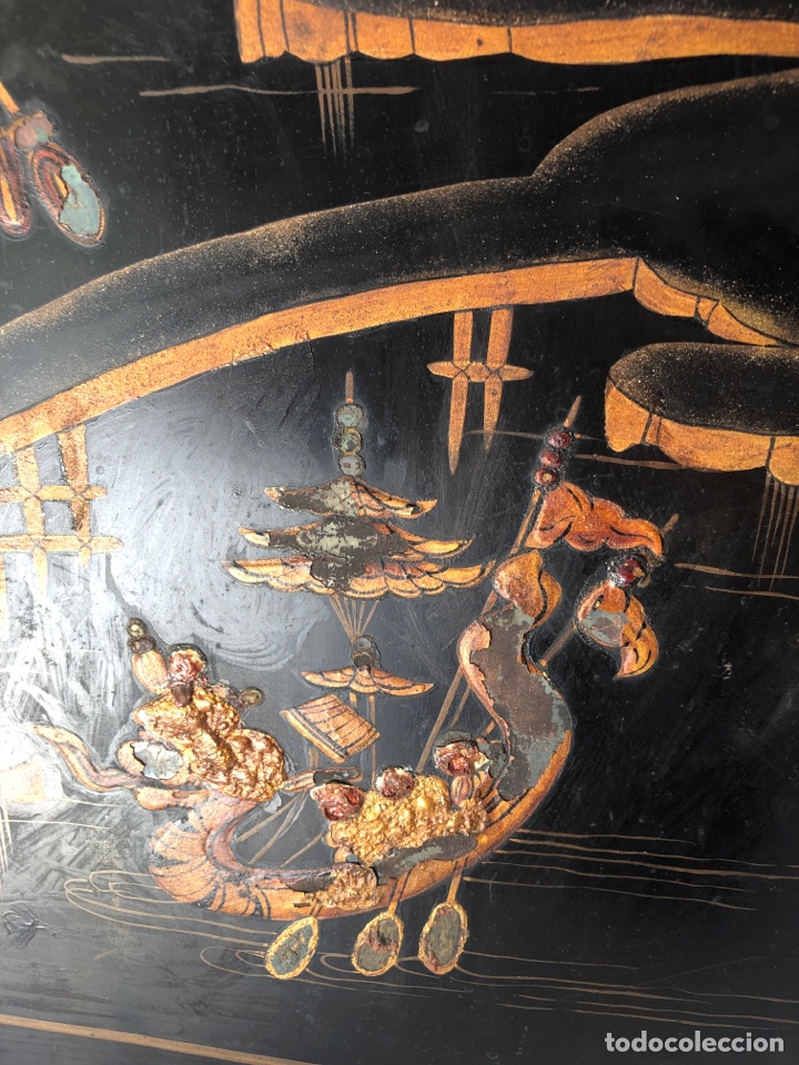 Antig&uuml;edades: Cortachispas de metal lacado chino - Foto 8