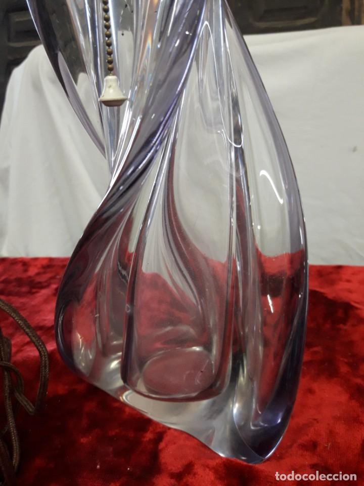 Antig&uuml;edades: Pie de l&aacute;mpara cristal - Foto 2
