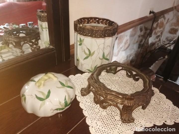 Antig&uuml;edades: Jarr&oacute;n porcelana china y bronce - Foto 4