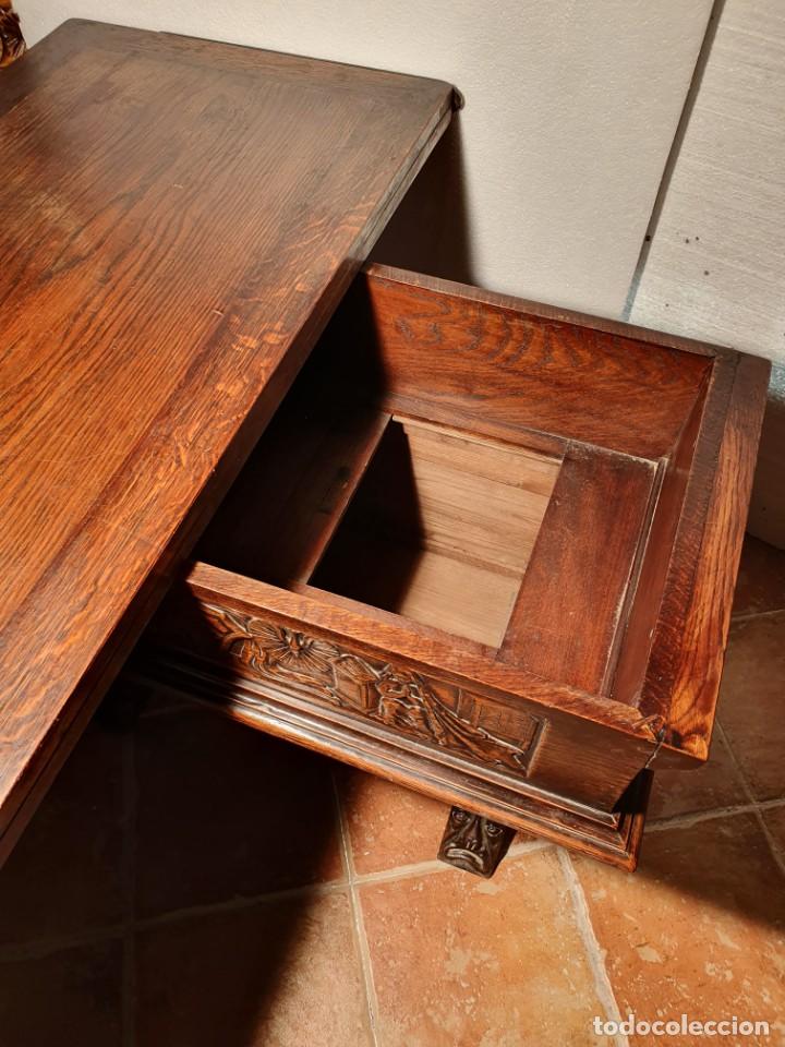 Antig&uuml;edades: ANTIGUA MESA LIBRO ABATIBLE S.XVIII - Foto 4