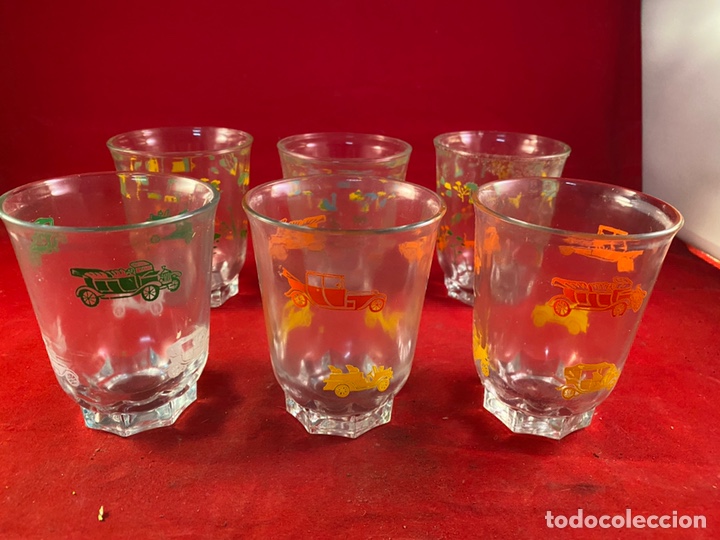 Antig&uuml;edades: Juego de 6 vasos decorativos - Foto 4