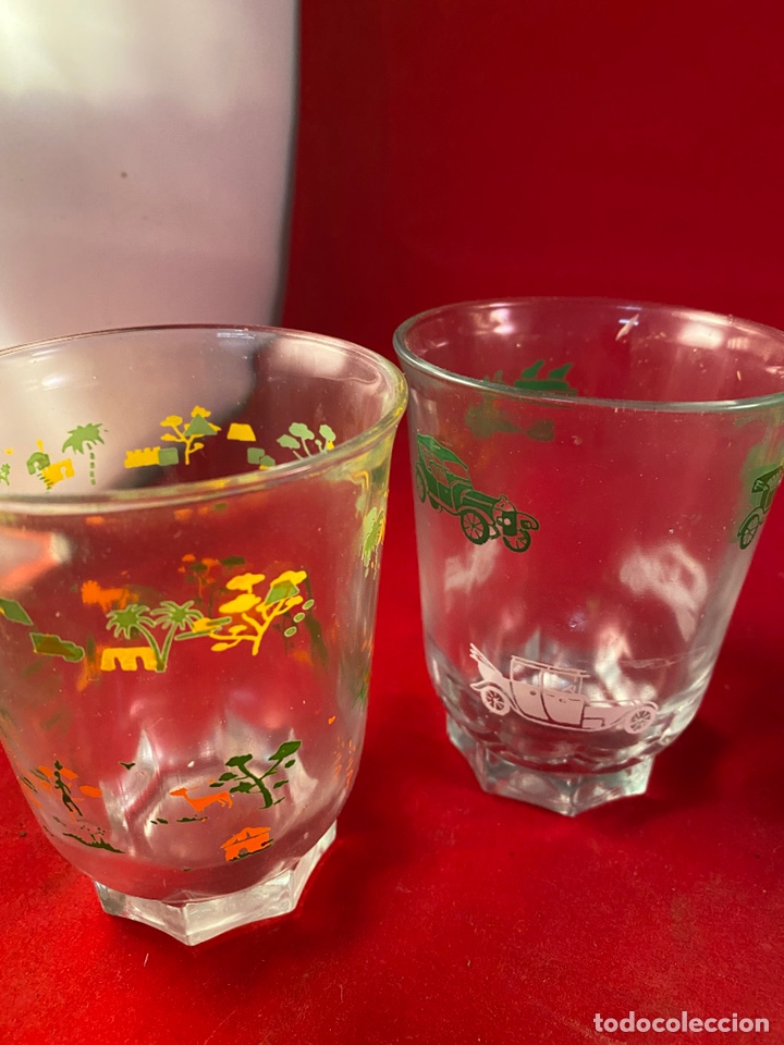 Antig&uuml;edades: Juego de 6 vasos decorativos - Foto 5
