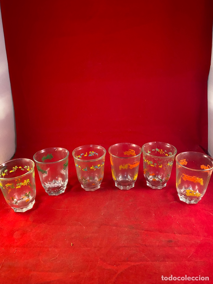 Antig&uuml;edades: Juego de 6 vasos decorativos - Foto 6