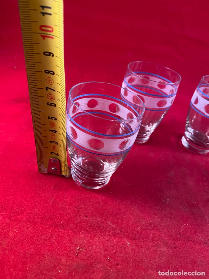 Antig&uuml;edades: 4 vasitos chupito Cristal - Foto 2