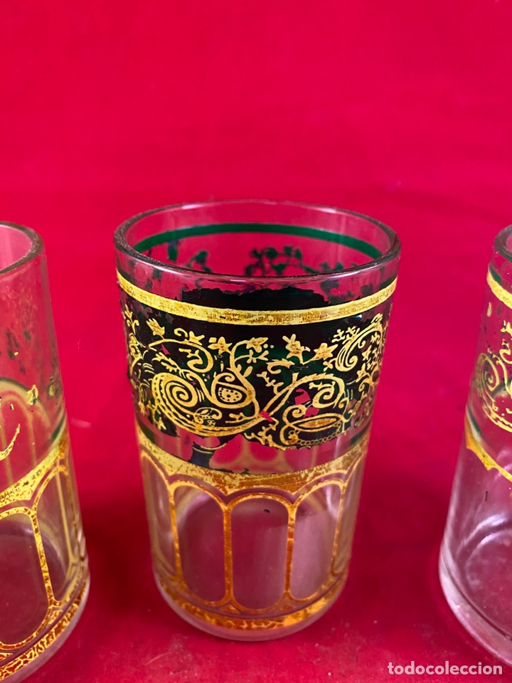 Antig&uuml;edades: 4 vasos cristal decorativos - Foto 2
