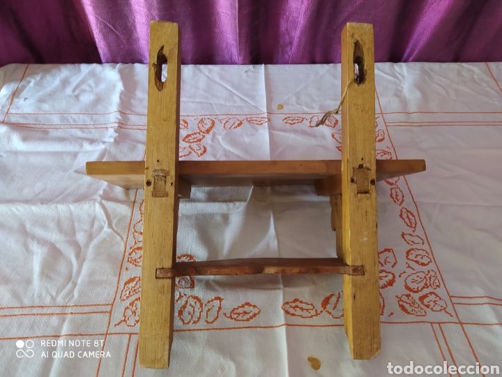 Antig&uuml;edades: Estanter&iacute;a de madera 40x17x45 - Foto 4