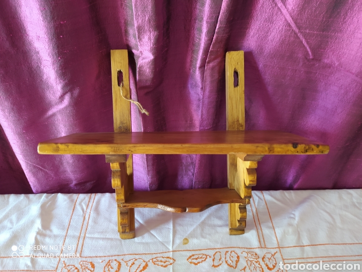 Antig&uuml;edades: Estanter&iacute;a de madera 40x17x45 - Foto 1