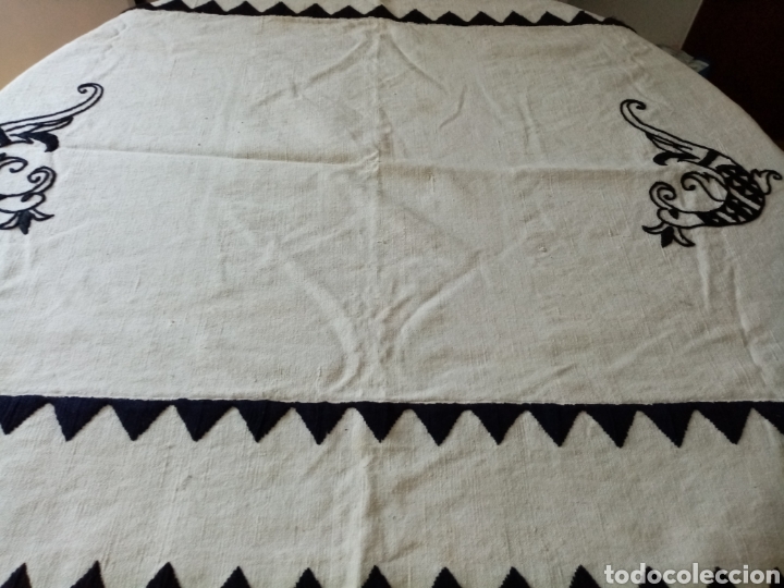 Antig&uuml;edades: Alfombra de lino antiguo - Foto 2