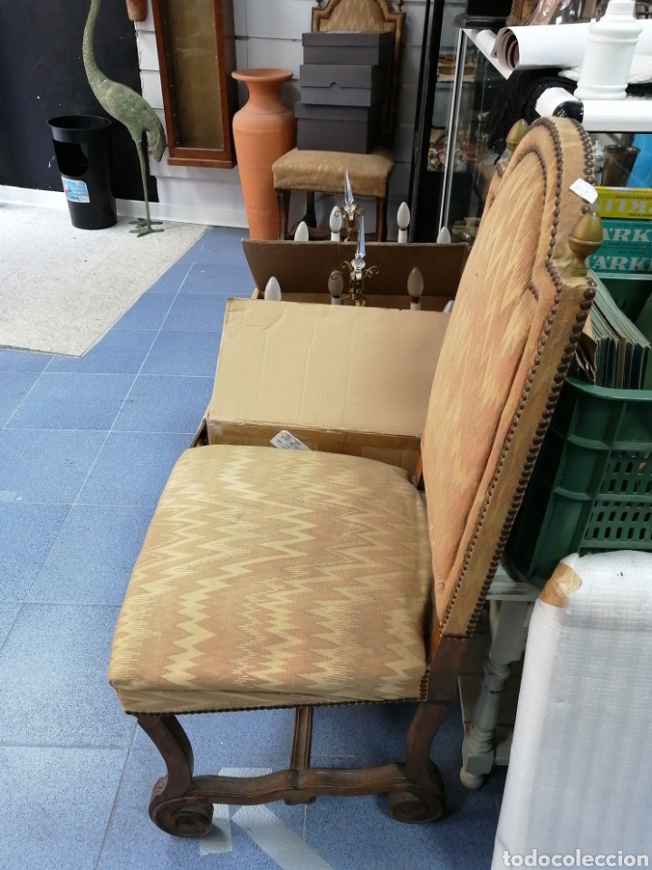Antig&uuml;edades: Dos sillas madera antiguas - Foto 2