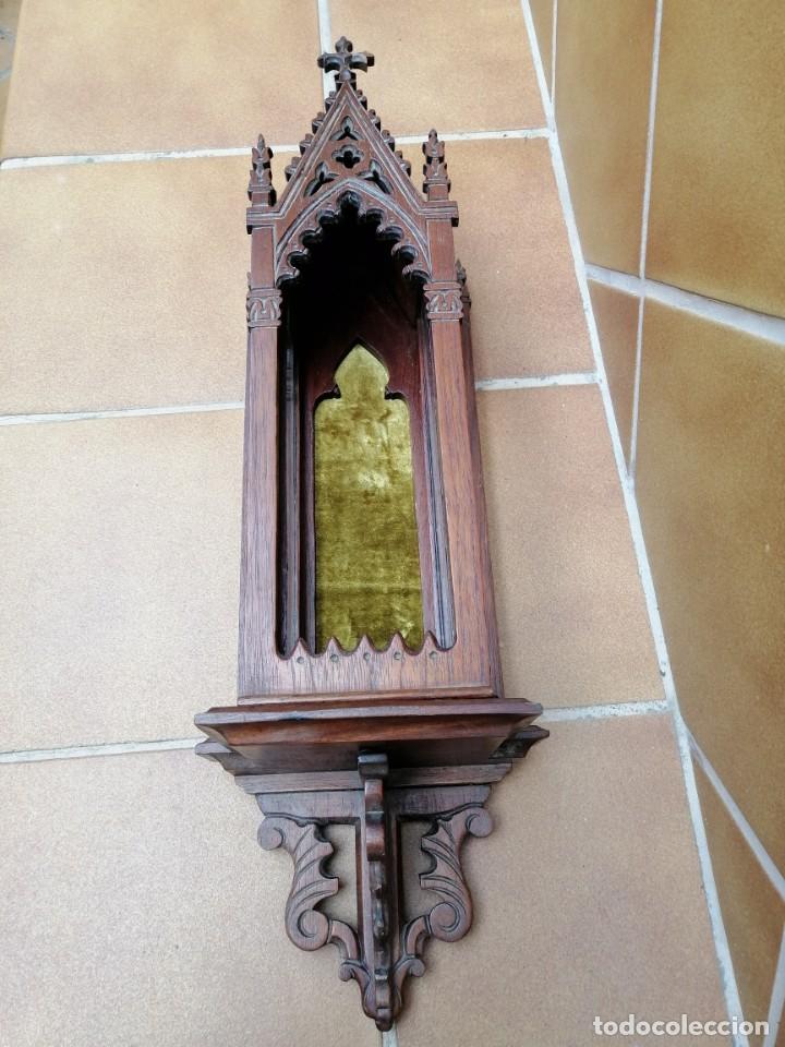 Antig&uuml;edades: CAPILLA DE MADERA SIGLO XIX - Foto 3