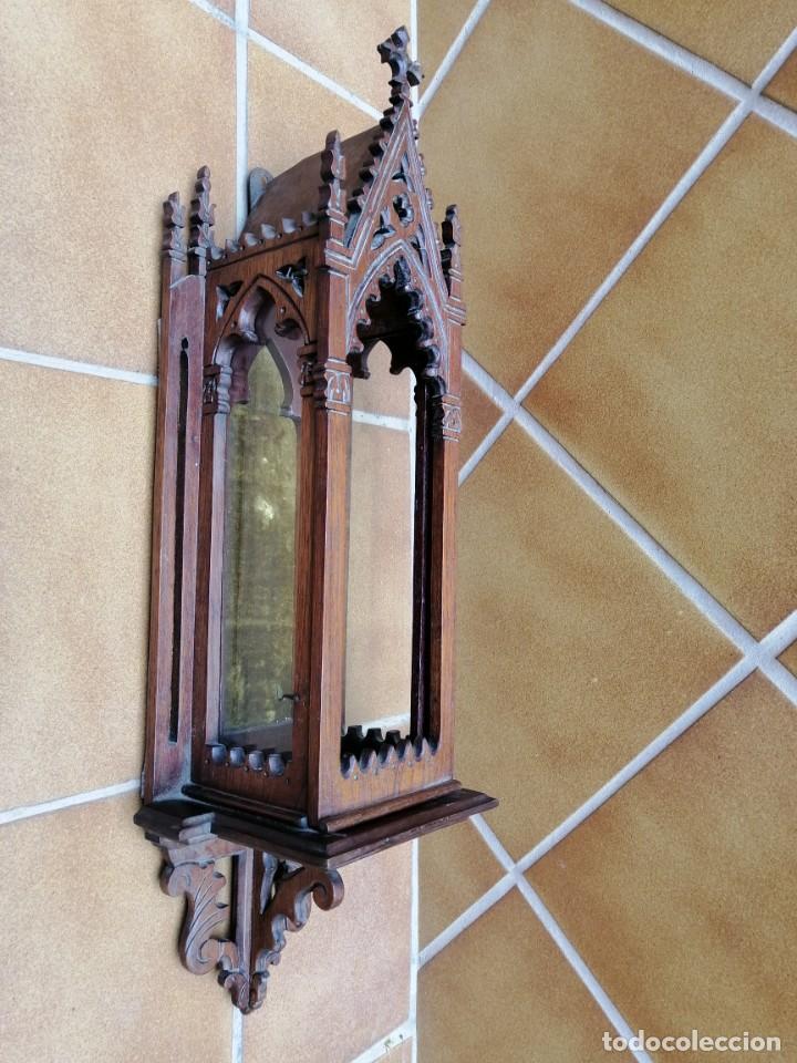 Antig&uuml;edades: CAPILLA DE MADERA SIGLO XIX - Foto 5