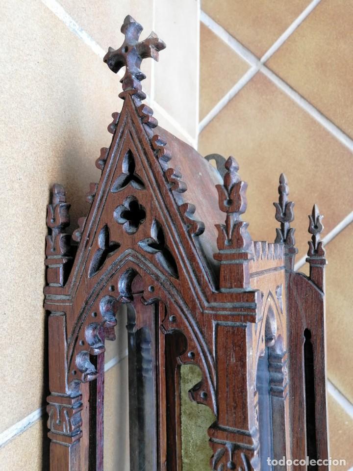 Antig&uuml;edades: CAPILLA DE MADERA SIGLO XIX - Foto 7
