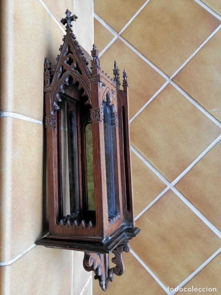 Antig&uuml;edades: CAPILLA DE MADERA SIGLO XIX - Foto 12