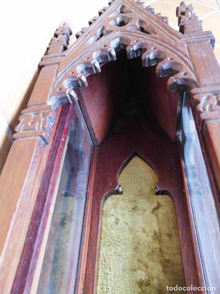 Antig&uuml;edades: CAPILLA DE MADERA SIGLO XIX - Foto 17