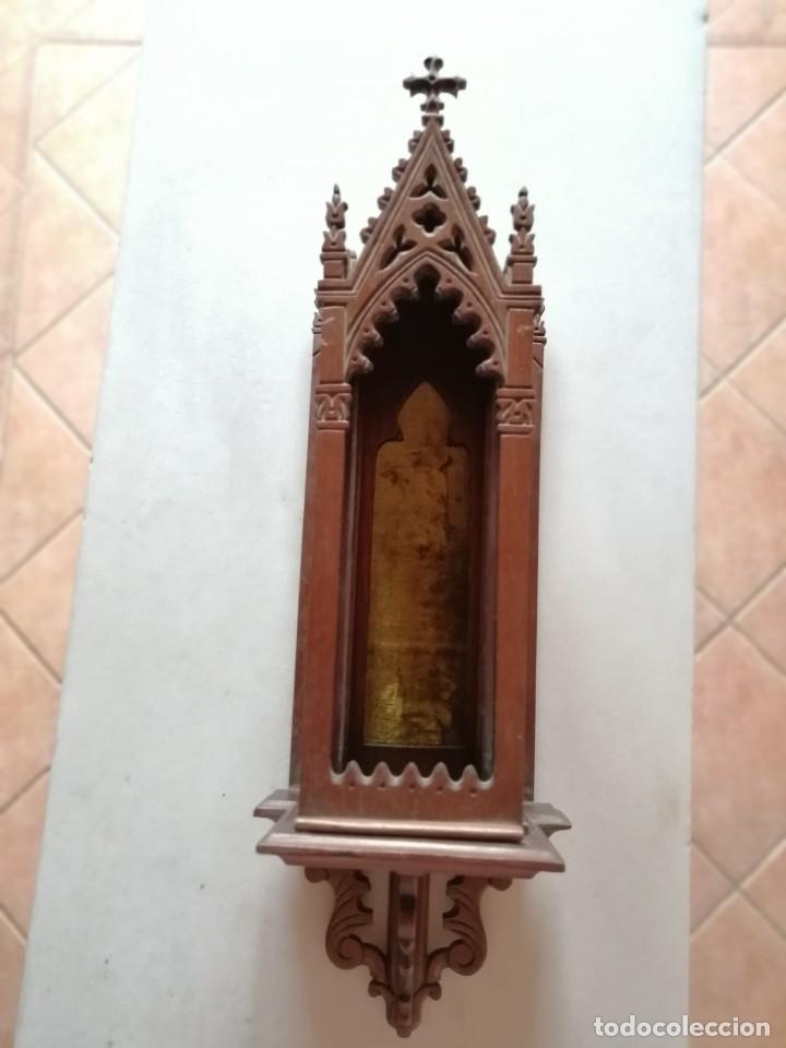 Antig&uuml;edades: CAPILLA DE MADERA SIGLO XIX - Foto 21