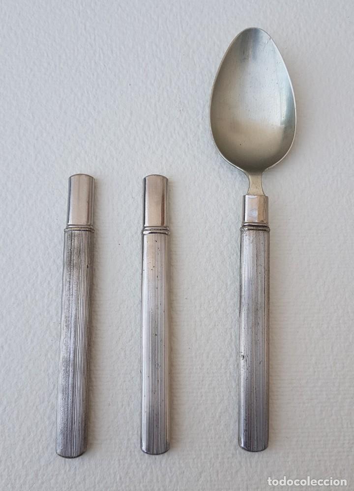 Antig&uuml;edades: Set de cubiertos de viaje - Foto 2