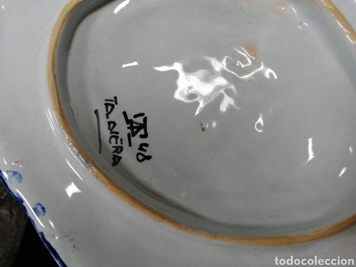 Antig&uuml;edades: Sopera y bandeja Talavera - Foto 3