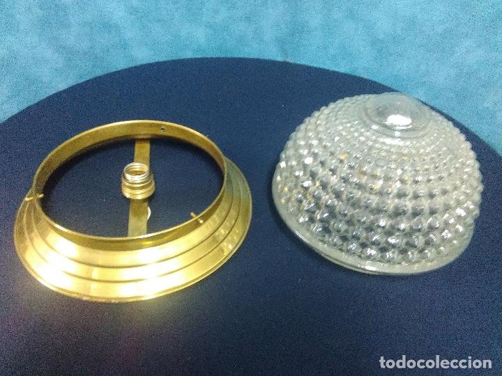 Antig&uuml;edades: PLAFON METAL CRISTAL - Foto 2