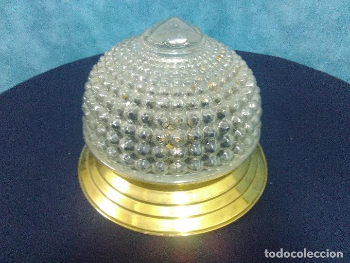 Antig&uuml;edades: PLAFON METAL CRISTAL - Foto 1