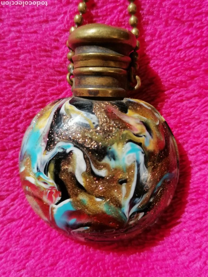 Antig&uuml;edades: PERFUMERO VICTORIANO MURANO CHATELAINE. Victorian Perfume Bottle Murano Chatelaine - Foto 2